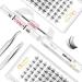 Eyelashes Individual Quewel D Curl 8mm Clusters - DIY Eyelash Extensions for Makeup (Sparkle-D-8mm) | 1 Pack - Buy Online on GoSupps.com