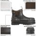 HISEA Men's Chelsea Rain Boots - Waterproof Garden Boots for Fishing, Hunting, and Outdoor Work - Size 12 Brown - Buy Online on GoSupps.com