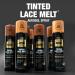 Wonder Lace Bond Tinted Lace Melt Aerosol Spray - Medium Brown 3.38oz/ 100ml - Quick Dry No Transfer Formula Humid Resistant Infused with Keratin for Protect Skin Paraben Free Unscented 3.38 Fl Oz (Pack of 1) - Buy Online on GoSupps.com