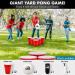 Giant Yard Pong Game - Jumbo Size for Outdoor Fun - Durable Cups, Ball & Pump - Perfect for Lawn, Backyard, Camping, Tailgating - Buy Online on GoSupps.com