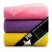 African Net Sponge Bath Sponge  3 PCS 31.5 Inch Long Exfoliating Body Scrubber African Exfoliating Net Back Scrubber for use in Shower Exfoliating Washcloth (Pink Yellow  Purple) Pink Yellow  Purple 3.0