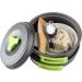 MalloMe Camping Cookware Mess Kit - Backpacking Gear Cooking Set with 1L Pot, Stove, Pans - Portable & Compatible Camp Accessories - Buy Online on GoSupps.com