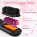 Portable Cordless Hair Straightener Brush - Mini USB Heated Comb with LED Display Anti-Scald Travel-Friendly Includes 2 Hair Clips - Perfect for International Use - Buy Online on GoSupps.com