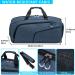 Kuston Sports Gym Bag with Shoes Compartment & Wet Pocket - Blue | Duffel Bag for Men and Women - Buy Online on GoSupps.com