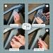 Borgen Reflector Sticker Set - 2 Pcs for Bicycle Helmet & Rims - Reflective Black Triangle Stickers for Safety in Darkness & School - Buy Online on GoSupps.com