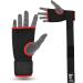 HUNTER Gel Padded Inner Gloves with Hand Wraps for Boxing - Pair, Black S/M - Buy Online on GoSupps.com
