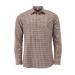OS traditional men's shirt long-sleeved hunting shirt with collar Tupopa 35-36 khaki/mud