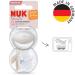 Nuk Mommyfeel Schnuller - BPA-Free Silicone Pacifiers for Breastfeeding | 0-9 Months | 2 Pieces in Gray & Beige - Buy Online on GoSupps.com