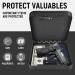GLORYFIRE Portable Pistol Safe with Combination Lock - Medium Size for Car, Home, Office - Multi-Use Gun Safety Box - Buy Online on GoSupps.com