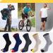Men's Five Finger Striped Toe Socks - 5 Pairs Multicoloured Ankle Sox for Running and Athletic Activities - Buy Online on GoSupps.com