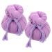 Minkissy Thai massage balls 2 pieces Thai Naturals -kompress Ball Warmwood Heat bag Aroma massage product Chinese Moxa bag for SPA athletes 8.50x6.50cm purple