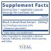 Vital Nutrients Black Cohosh Extract 250mg - Menopause & PMS Support - 60 Vegetarian Capsules - Buy Online on GoSupps.com