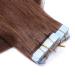 Buy #4 Chocolate Brown 40cm Tape-In Hair Extensions - 100% Remy Real Hair - Tress by Novon - 40 Bricks 2.5g Each - Buy Online on GoSupps.com