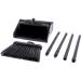 Duo-Pan Plastic Lobby Pan and Duo-Sweep Broom Combo | 36 Overall Length x 11-51/64 Width | Black - Buy Online on GoSupps.com