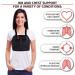 ORTONYX Sternum & Thorax Support Chest Brace - Rib Fracture & Open Heart Surgery Recovery - Adjustable Black Medium (33.5-37 - Buy Online on GoSupps.com