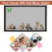 Malydyox Mesh Dog Gate for Stairs and Doorways | Portable Safety Fence with Stainless Steel Pole | 43'' X 29 - Buy Online on GoSupps.com