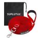Suplutux drag line 3M for dogs with storage bags robust dog leash for large dogs and small dogs training lines with D-carabiner and grip pad (red) red 3M