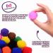 Adeweave 1.5 Inch 100 Pom Poms - Multicolor Soft and Fluffy Craft Pompoms in Assorted Colors - Buy Online on GoSupps.com