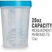 BlenderBottle Classic 20oz Shaker Bottle - Clear/Black Loop Top - Buy Online on GoSupps.com