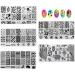 AIMEILI Nail Art Stamping Templates Manicure Tool Kit - 5 Stamping Plates, 2 Stamper, 2 Scraper, 1 Latex Peel Off Tape - Buy Online on GoSupps.com