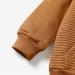 PatPat Toddler Hoodie | Solid Textured Hooded Sweatshirt with Pocket | Brown | 1-2 Years - Buy Online on GoSupps.com