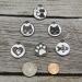 Engraved Stainless Steel Cat ID Tag with 4 Lines of Personalized Text - Round Moon Design - Buy Online on GoSupps.com