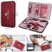 Professional 16-Piece Manicure Set - Stainless Steel Nail Clippers & Pedicure Tools for Women in Ruby Red - Ideal for Travel or Home Grooming - Buy Online on GoSupps.com