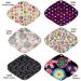 3 Pieces 12 Inch Heavy Flow Charcoal Bamboo Mama Cloth/Menstrual Pads - Choose from 16 Designs - Buy Online on GoSupps.com