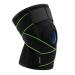 Knee Brace with Side Stabilizers & Patella Gel Pads for Knee Support - Black