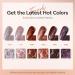 Modelones Gel Nail Polish 6 Colors Fall Gel Polish Chameleon Nude Brown Purple Red Glitter Nail Gel Polish Shimmer Winter Soak Off U V Nail Gel Nail Kit Home Gift DIY Salon for Women Girl - Buy Online on GoSupps.com