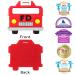 Silli Chews Fire Truck Teether - Infant Silicone Teething Toy - Buy Online on GoSupps.com