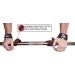 Wrist Wraps and Lifting Straps Bundle - Support for Weightlifting, Cross Training, Powerlifting - 2 Pairs for Men and Women - Black/Red - Buy Online on GoSupps.com