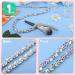 1 Yard Shiny Rhinestone Chain Trim - Bling Crystal Sewing Crafts for Wedding Parties - AB Color - Buy Online on GoSupps.com