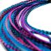 20 XXL LONG 11-13 inch (28-33cm) Real Feather Hair Extensions + Rings & Loop (Berry)