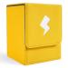 totteri Card Deck Box with 100 Pcs Card Sleeves for Pokemon Trading Card Storage Box Case Fits 100+ Sleeved Cards PVC Free Card Holder for MTG/TCG (Electric Yellow)