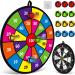 NATGGZ Double Sided Dart Board with 12 Sticky Balls - Excellent Indoor Game and Party Games - Dart Board Toys Gifts for 5 6 7 8 9 10 11 12 Year Old Boy Kids