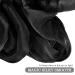 ADRIONE Satin Silk Hair Scrunchies 12 Pack - Large Black Scrunchies for Women's Thick Curly Hair - Buy Online on GoSupps.com