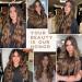 Buy Haircube 24 Inch Brown Long Curly Wig - Natural Look Synthetic Wig for Women - Middle Parting Style - Buy Online on GoSupps.com