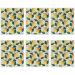 6Pcs Reusable Paper Towels Lemon Print Dish Towels for Kitchen Soft and Absorbent Dish Cloths Quick Drying Dish Rags Cleaning Supplies