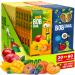 Snacks Variety Pack for Kids Adults - 20 Bulk Healthy Fruit Roll Up Individual Packs of 3 for Kids Adults with Natural Apple Mango Blueberry Persimmon Gluten-Free Vegan Low Carb Fruit Bar No Sugar BERRIES MIX