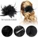 Buy Sibba Flower Hat Clip & Butterfly Corsage Hair Accessory - Perfect for Tea Parties & Valentine's Day | Stylish Black Floral Headband Set - Buy Online on GoSupps.com