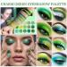 CAHIUYOA Green Eyeshadow Palette - 15 Shades of Forest Emerald Green & Yellow Glitter Makeup for Long-Lasting, Colorful Eye Looks - Matte & Glitter Formulas for Women & Girls - Buy Online on GoSupps.com