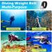 Pluzluce Long Scuba Diving Weight Belt | Adjustable Snorkeling Strap with Quick-Release Buckle | Ideal for Free Diving and Spear Fishing - Buy Online on GoSupps.com
