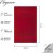 Class Home Collection 100% Cotton Terry Guest Towels - Pack of 4 30x50 cm Red - Perfect for Home & Hospitality - Buy Online on GoSupps.com