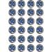 24 50th blue grey silver PRE CUT edible birthday party Cupcake Cake Toppers Wafer Rice Paper precut decoration - Buy Online on GoSupps.com