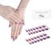 DANNI & TONI Semi Cured Gel Nail Strips Gel Nail Stickers Gradient Glossy Nail Wraps(28 Stickers) Ursula