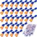 200 Pairs Ear Plugs Reusable Silicone Earplugs with Cord Sleeping Individually Wrapped Ear Plugs Hearing Protection Noise Cancelling Earplugs for Work Construction Shooting Sports (Blue  Orange) Blue orange