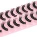 Newcally 10 Pairs E-Short Natural Russian Strip Lashes - Mink Wispy Fluffy, D Curl, Thick Full Volume, Cat Eye Look - Buy Online on GoSupps.com
