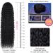 BEAUTY ON LINE Curly Ponytail Extension 30 inch Long Drawstring Ponytail Synthetic Clip in Ponytail Hair Extensions Black Curly Water Wave Clip in Hair Pieces for Black Women 30inch #1B - Buy Online on GoSupps.com