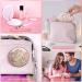 B Beauty Planet 25X Magnifying Mirror with Dimmable Light | Travel Makeup Mirror with Liquid Bling Quicksand Design | Portable Folding Mirror for Handbag | USB Charging - Buy Online on GoSupps.com